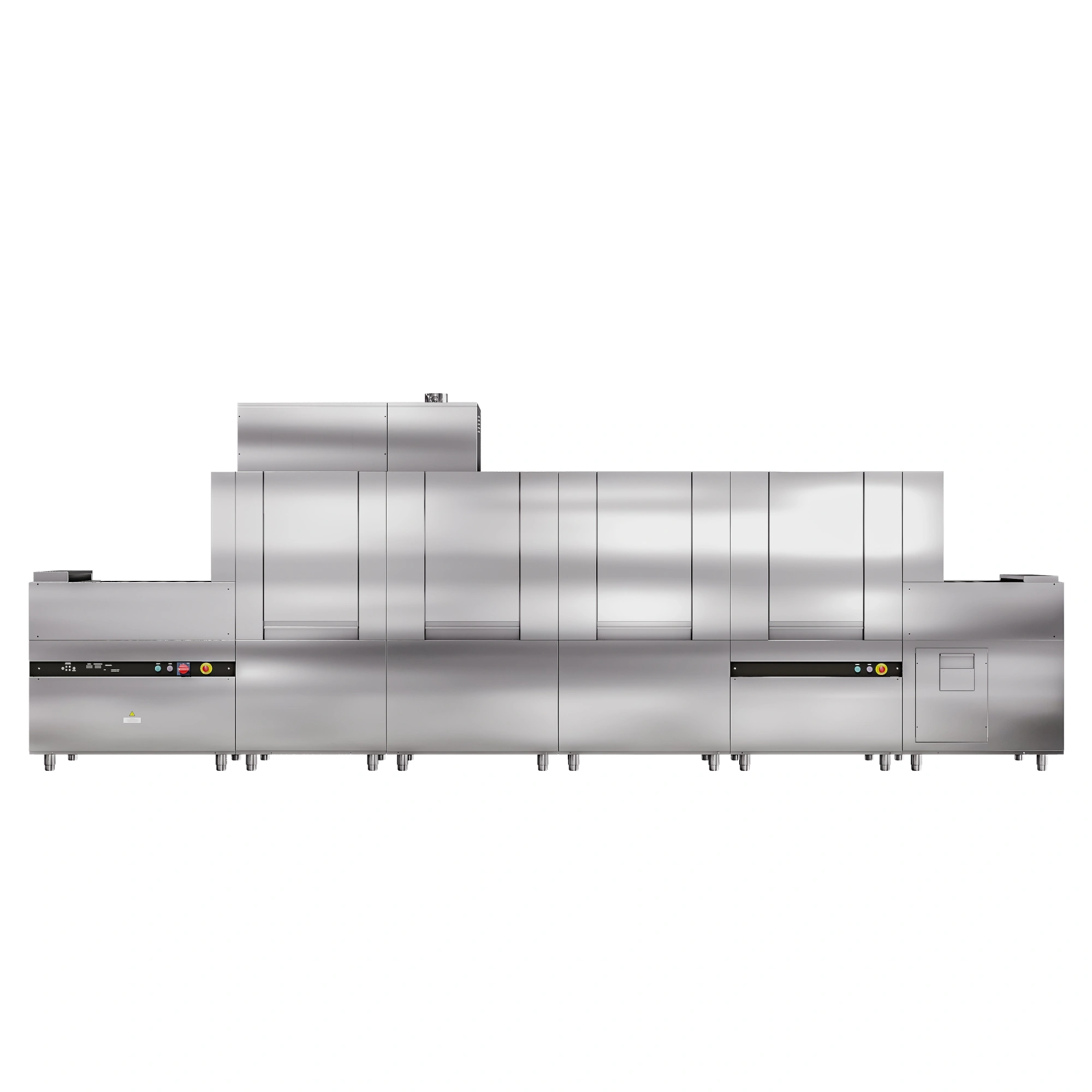 Машина посудомоечная туннельная МПТ-3000К с пальчиковым конвейером левая