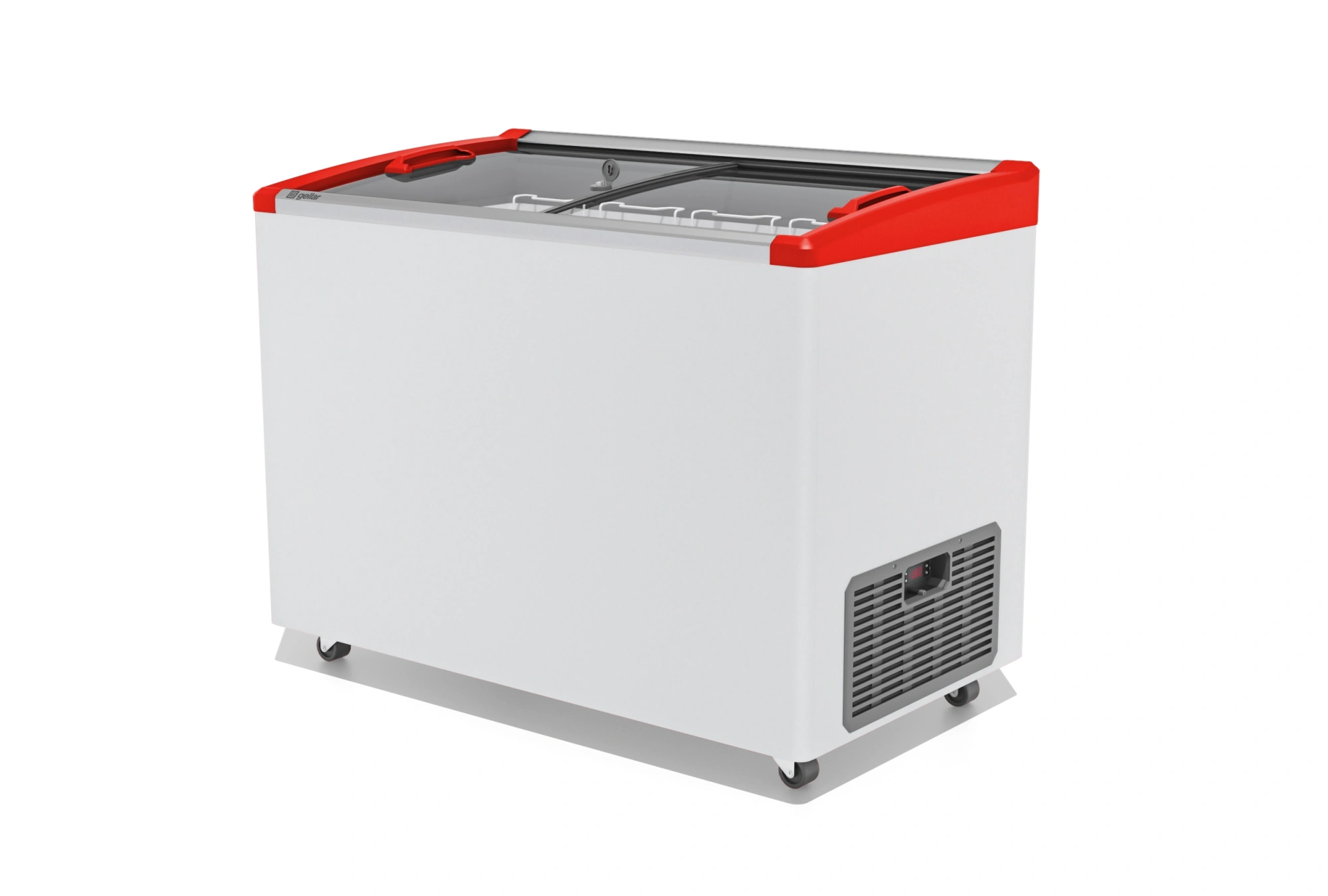 Морозильник горизонтальный т.м. GELLAR серия ELEGANCE, модель FG 350 E (красный)